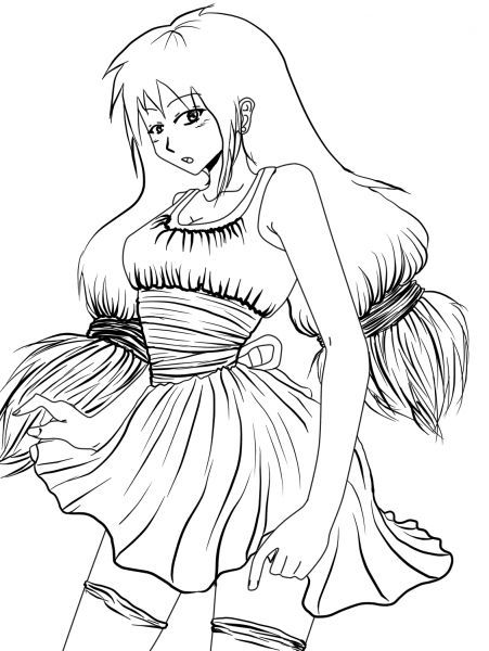 Ciorry Chan by Gabriela Gogonea coloring page image