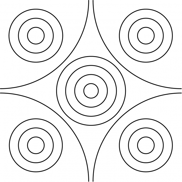 Circle Mandala coloring page image