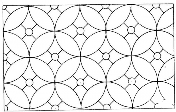 Circles Ornament coloring page image