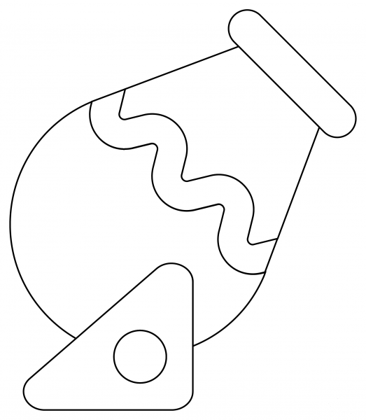 Circus Cannon coloring page image