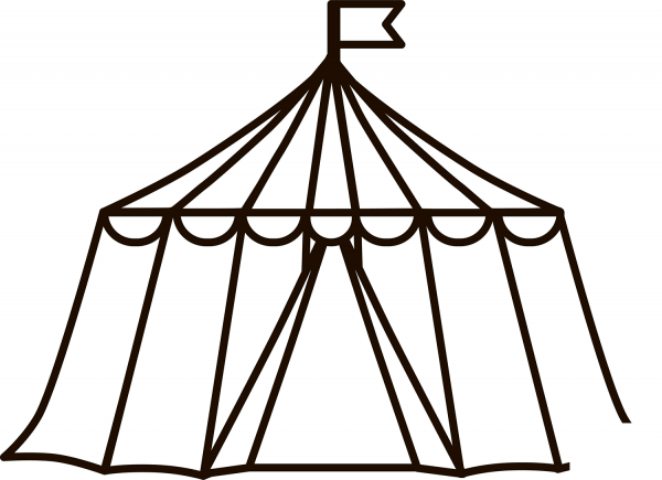 Circus Tent coloring page image