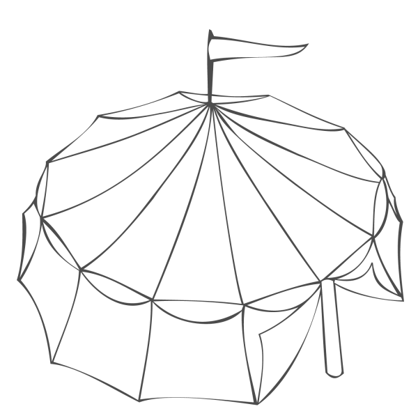Circus Tent coloring page image