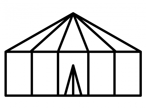 Circus Tent Emoji coloring page image