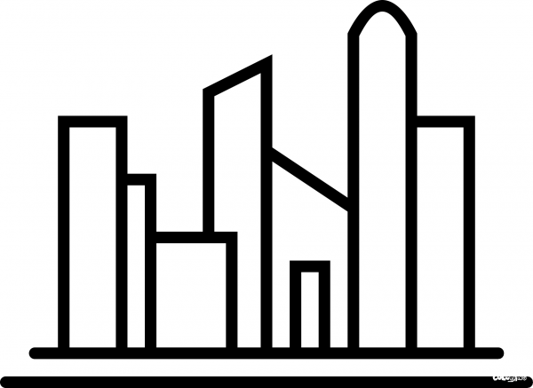 City coloring page image