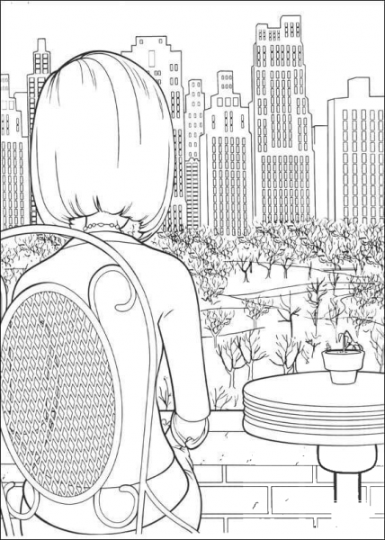 City View  coloring page image
