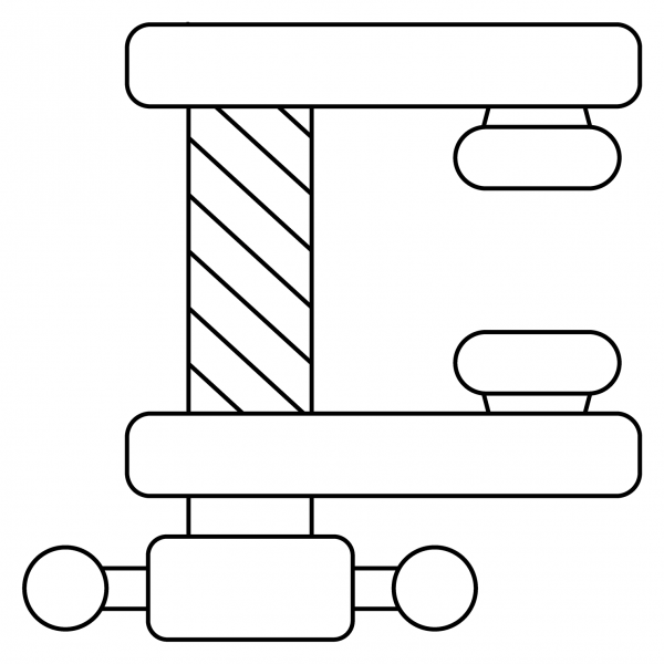 Clamp Emoji coloring page image