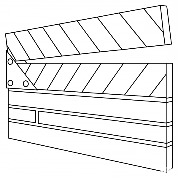 Clapper Board coloring page image