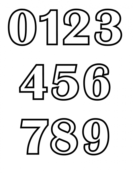 Classic Alphabet Numbers Chart coloring page image